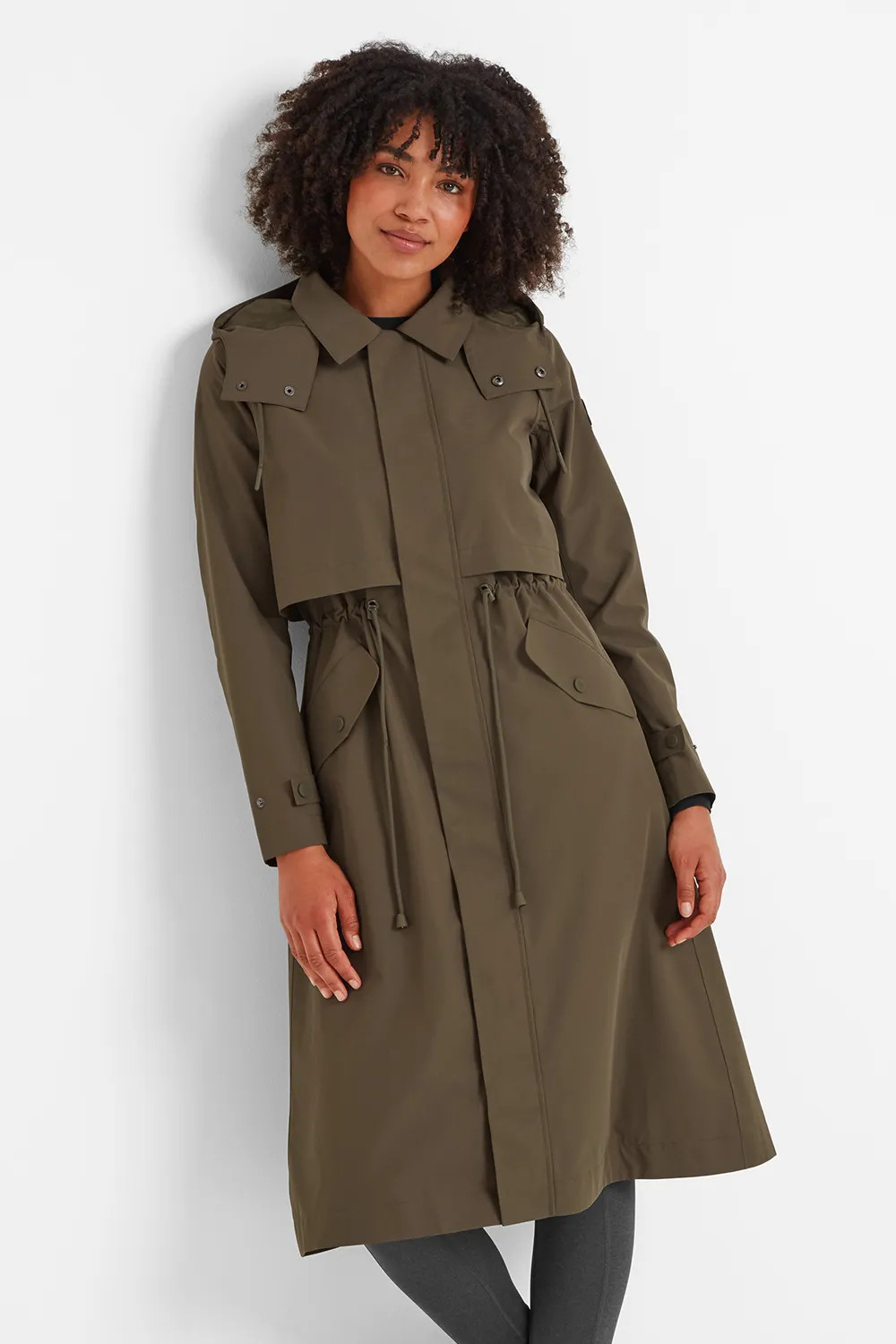 TOG24 Women's 'Alva' Waterproof Trench Coat in Black | Size: 16 | Debenhams UK