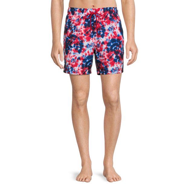 George Men's and Big Men's 6" Tie Dye Swim Trunks, up to Size 5XL - Walmart.com | Walmart (US)