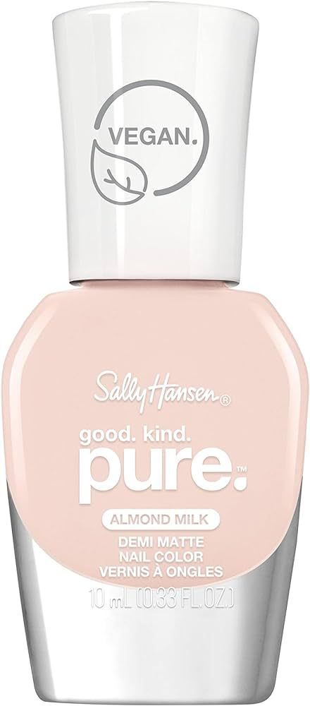 Sally Hansen Good.Kind.Pure Demi Matte Vegan Nail Color, Almond Milk - 0.33 fl oz (Pack of 1) | Amazon (US)
