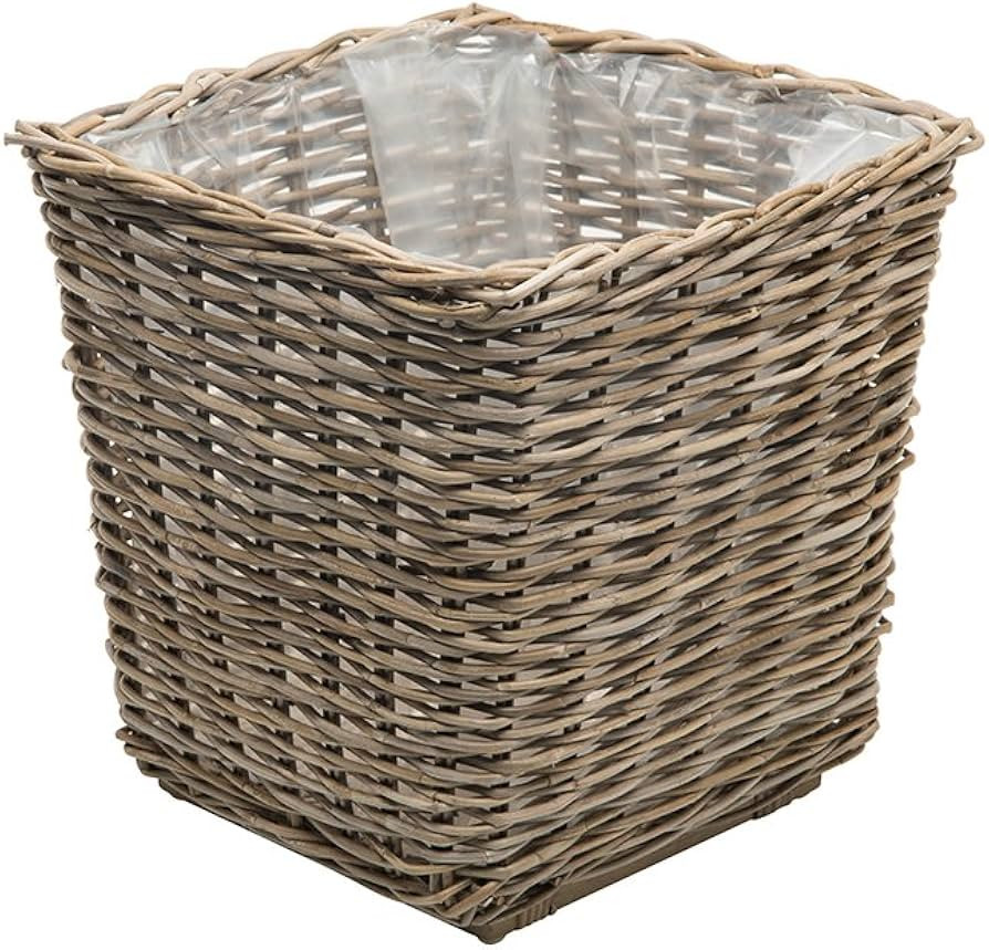 KOUBOO 1080027 Rattan Kobo Square Planter, Grey | Amazon (US)