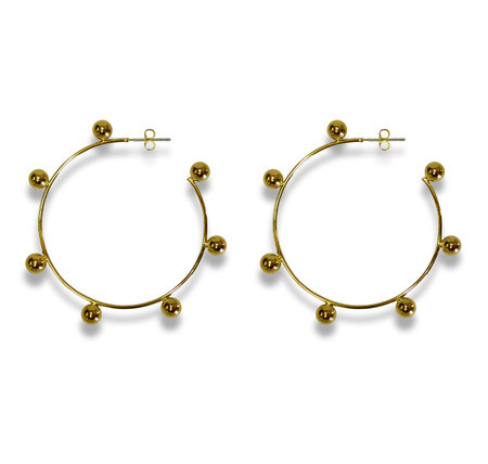 Large Gaga Hoops | Liza Schwartz Jewelry