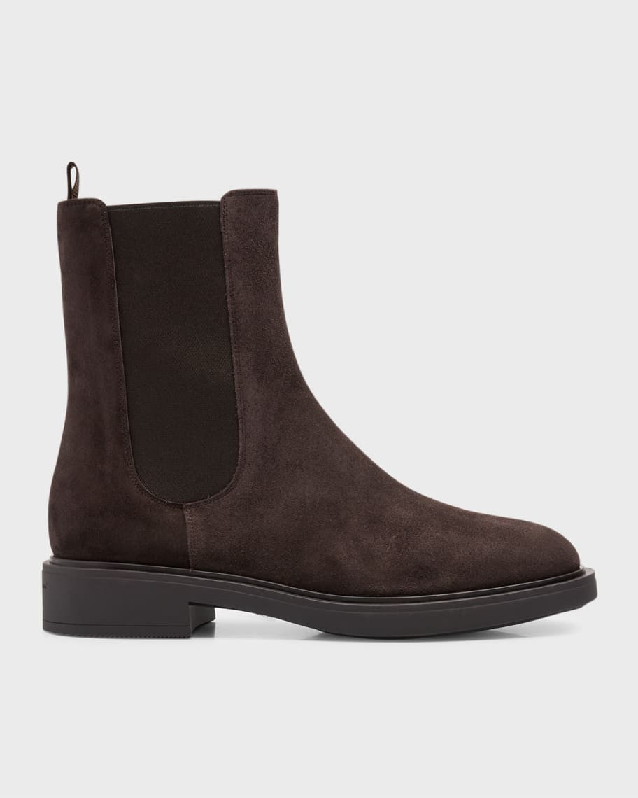 Gianvito Rossi Suede Chelsea Ankle Boots | Neiman Marcus