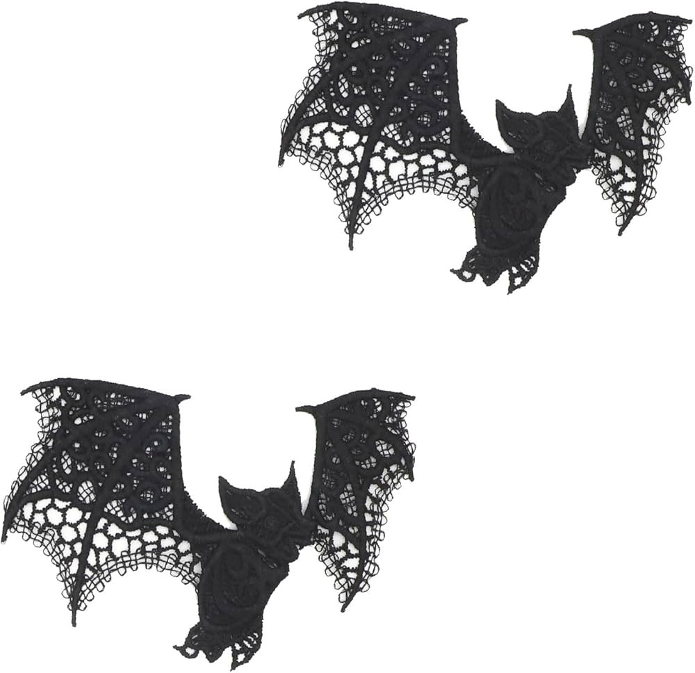 Dohia Halloween Bats Decoration Lace Bat 3D Scary Bat Decor Halloween Room Decor Realistic Props ... | Amazon (US)