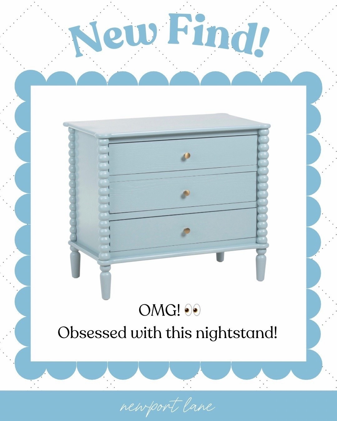 TJ Maxx doing what they do best 🤍 This blue nightstand is such a gorgeous coastal bedroom accent and the price is honestly unreal. If you have been looking for that perfect blue nightstand to complete your coastal bedroom without breaking the bank, this is your sign. Linked below and trust me you’ll want to move fast on this one! @tjmaxx 



#LTKSaleAlert #LTKU #LTKHome