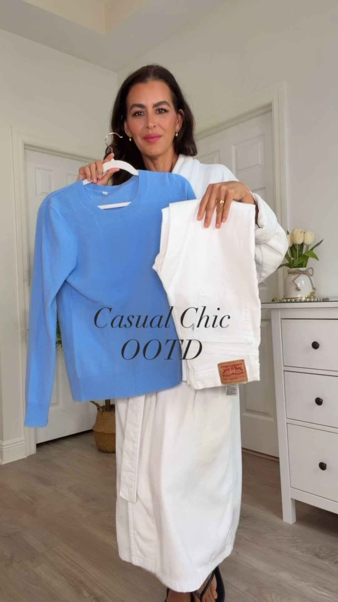 Size 27 in jeans, I sized up for a more relaxed look. They have a lot of stretch. Size medium in sweater, is from Amazon and comes in a bunch of colors. Super lightweight and perfect for now or later in the summer to layer. Loafers are true to size and butter soft. Available in many colors. I’m wearing cover in the second outfit and top is double layer.#LTKSpringSale

#LTKootd #LTKOver40 #LTKU