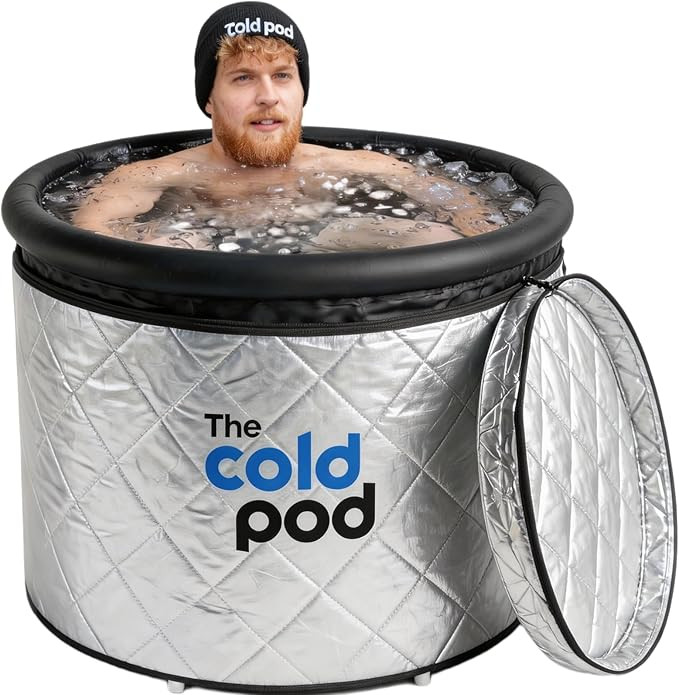 Cold Plunge Tub: 85 Gal Round Tub with Full-Wrap UV-Reflective Insulation Cover Bundle for Indoor... | Amazon (US)