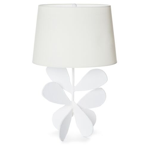 Jane Petal Table Lamp, Plaster White | One Kings Lane