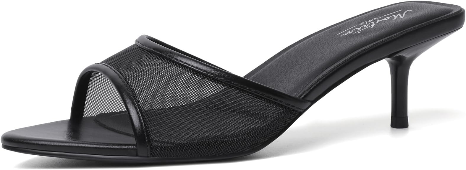 Mostrin Kitten Heels for Women Pointed Toe Vintage Mules Heels Sexy Slip on Stiletto Backless San... | Amazon (US)