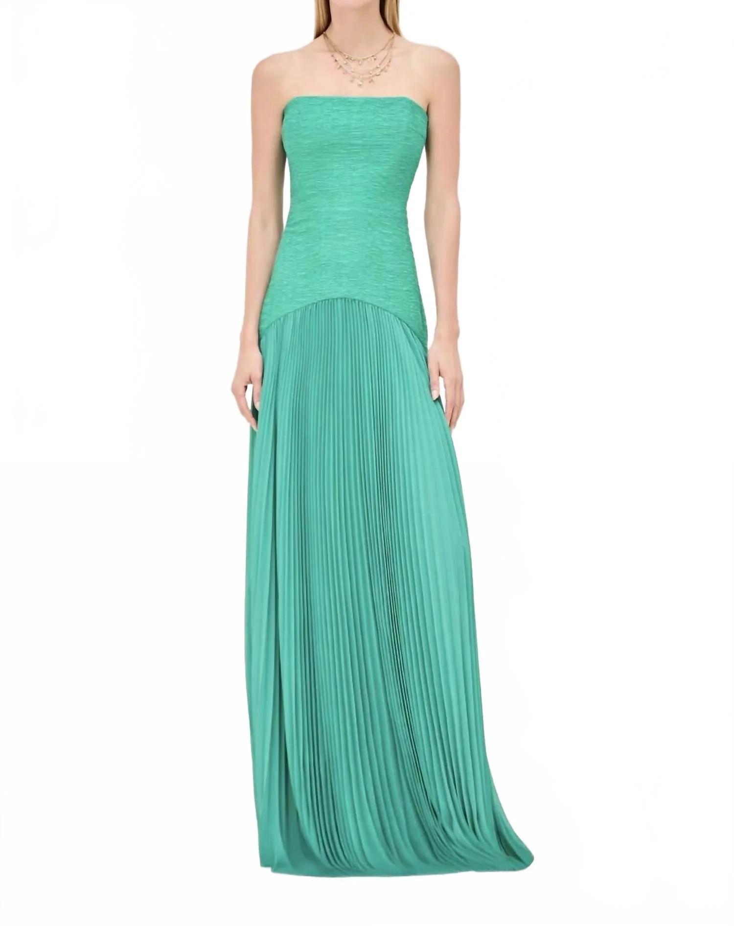 Sunniva Dress In Green | Shop Simon