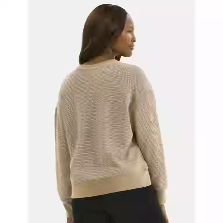 Time and Tru Women's Jacquard Sweatshirt with Long Sleeves, Sizes XS-XXXL | Walmart (US)