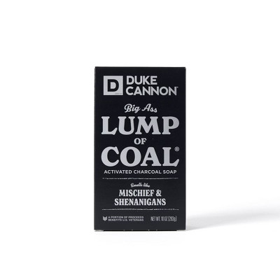 Duke Cannon Supply Co. Men's Big Ass Lump of Coal Bar Soap - Activated Charcoal - 10oz | Target