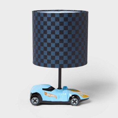 Hot Wheels Retro 3 Way Kids' Car Lamp with Checkered Shade - Hot Wheels by Pillowfort™ | Target