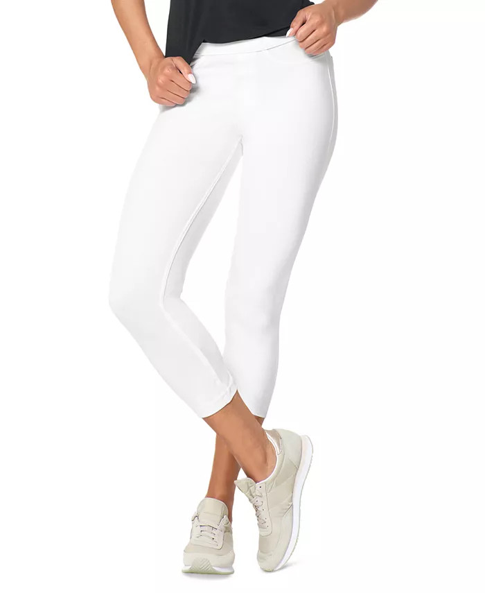 Hue Women's Mid-Rise Pull-On Denim Capri Leggings - Macy's | Macy's