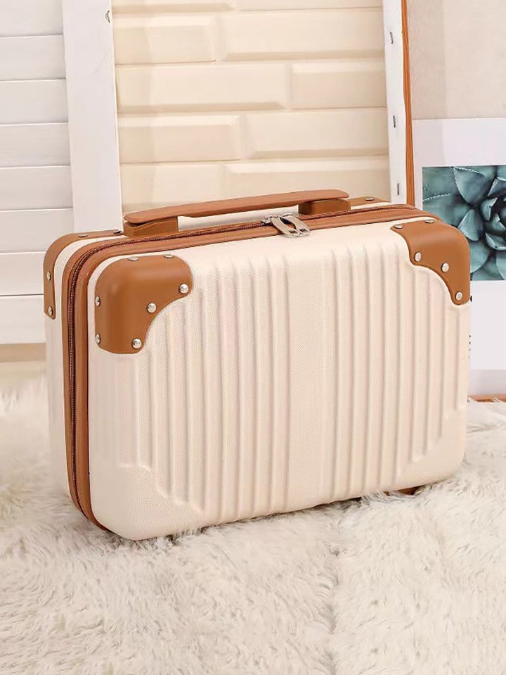 Two Tone Portable Travel Carry-On Carry-On Suitcase Carry-On Luggage School Supplies Back To Scho... | SHEIN