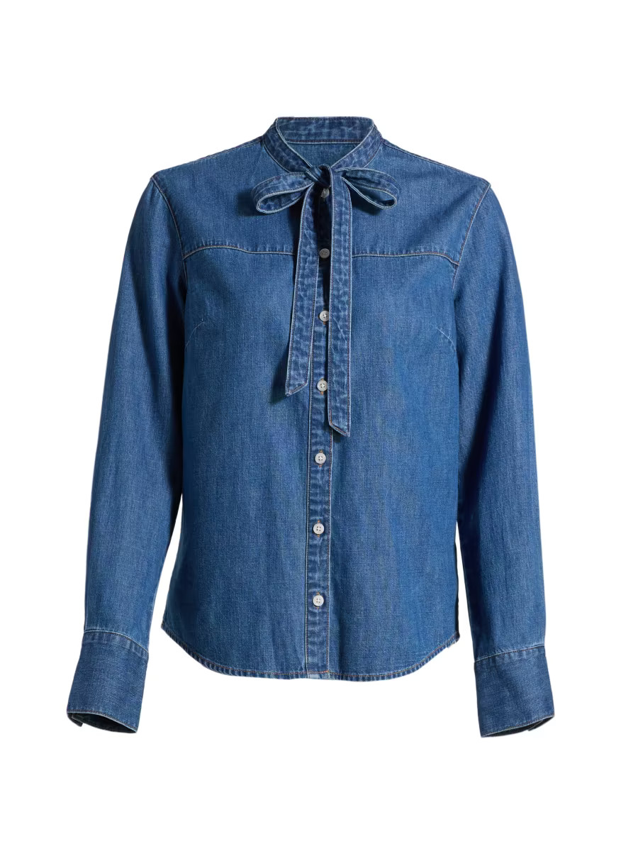 Gabby Tieneck Denim Shirt | Saks Fifth Avenue
