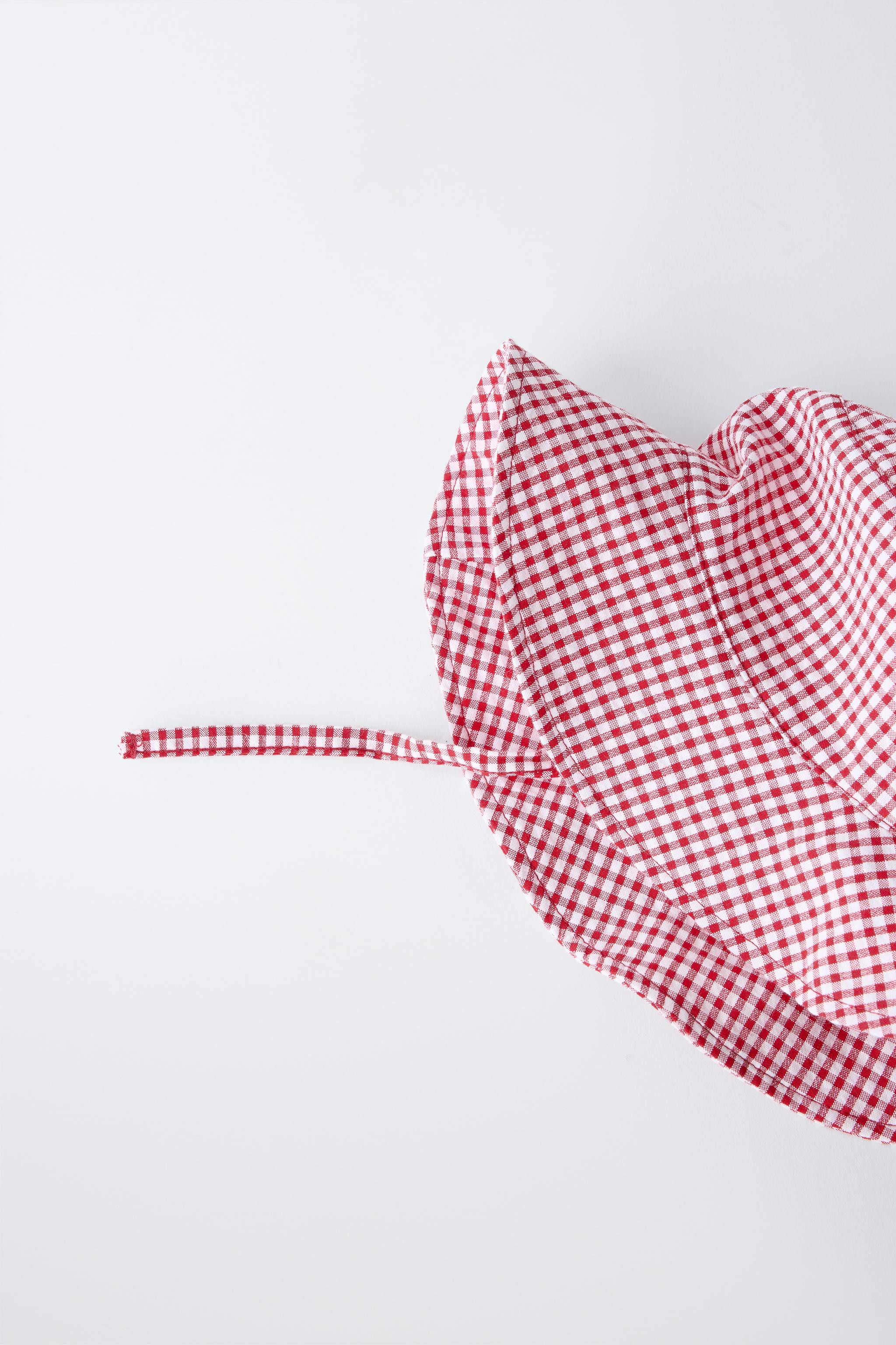 VICHY CHECK BUCKET HAT | Zara US