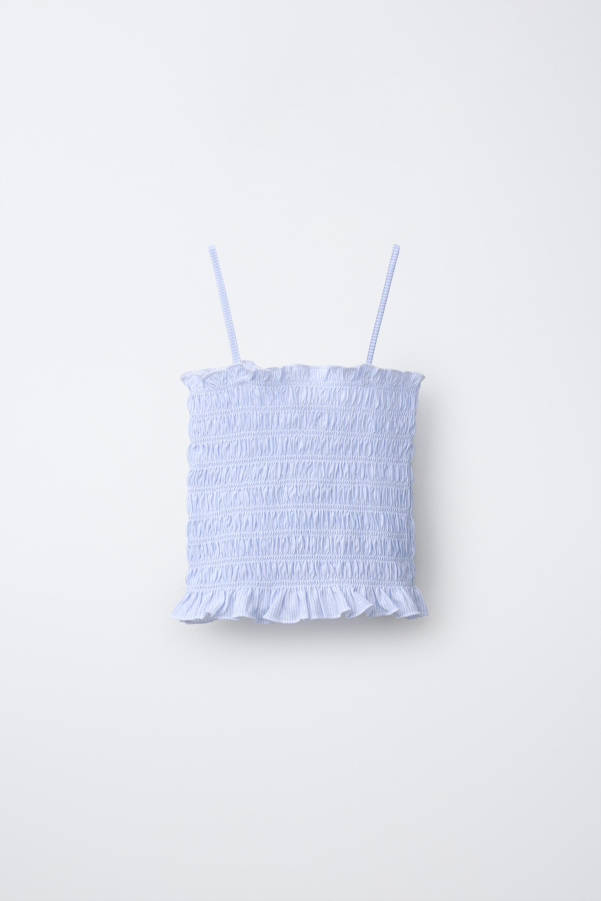 SMOCKED ELASTICIZED TOP | Zara US