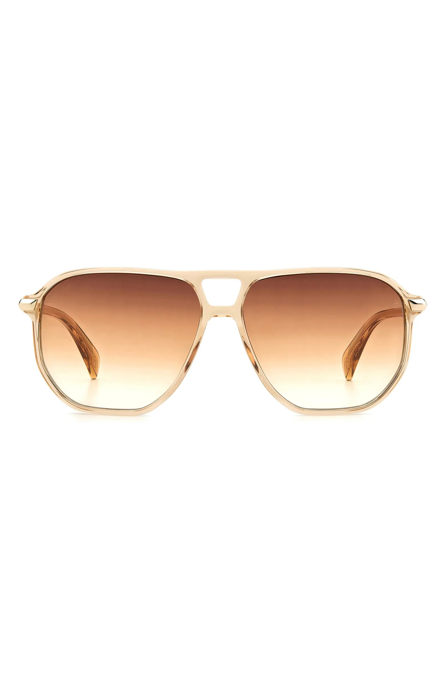 rag & bone 58mm Rectangular Sunglasses | Nordstrom | Nordstrom