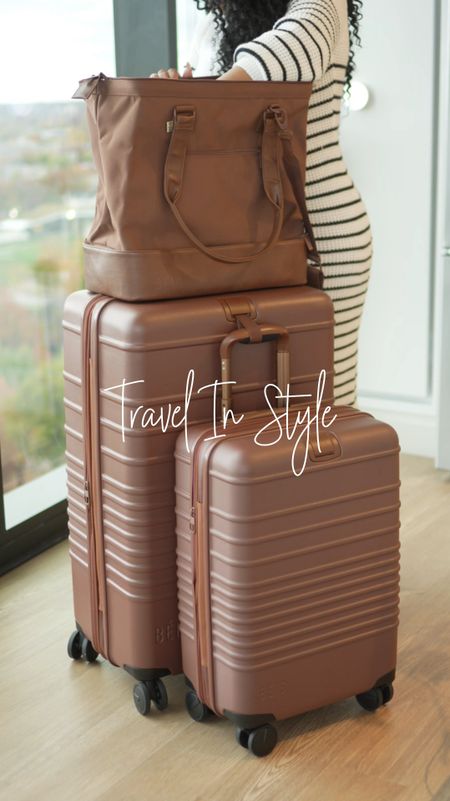 Travel in style with your favorite color luggage set. I have the Bèis luggage set in the color Maple & my husband has the same said in the color black  

#LTKover40 #LTKstyletip #LTKtravel