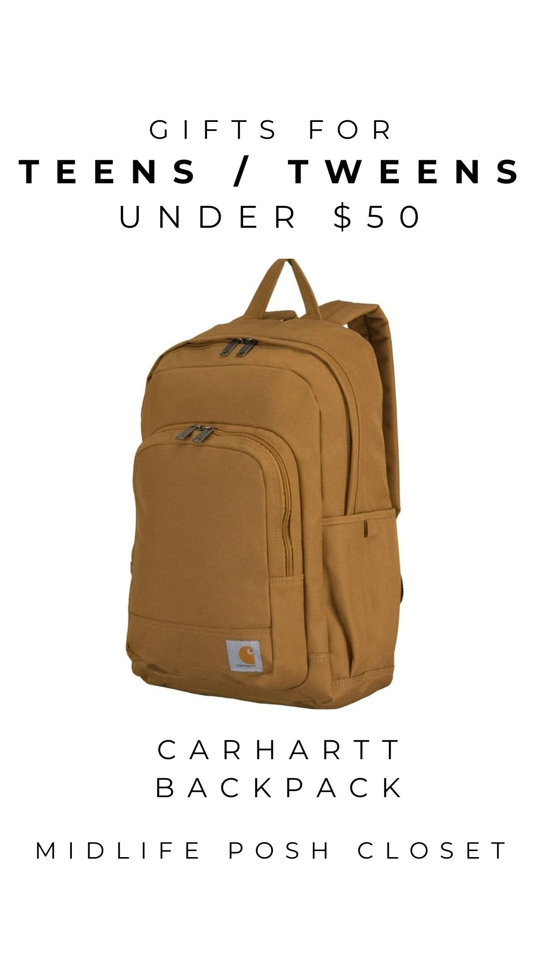 Carhartt backpacks are great gifts for teen and tween boys! 

 #LTKGiftGuide #LTKHoliday #LTKKids
