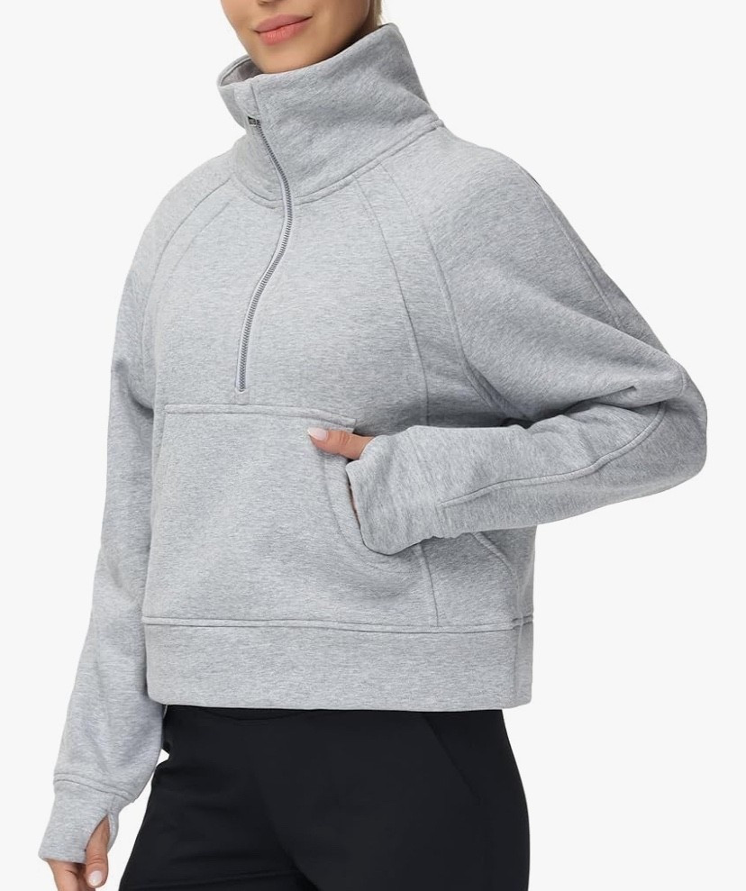 Under $20! - this great dupe is on sale and comes in lots of colors 


#designerdupe #athleisure #lookalike #under20 #salefinds #budgetfriendly #LTKU #LTKOver40 #athleisure #croppedpullover 

#LTKFindsUnder50 #LTKSaleAlert #LTKActive