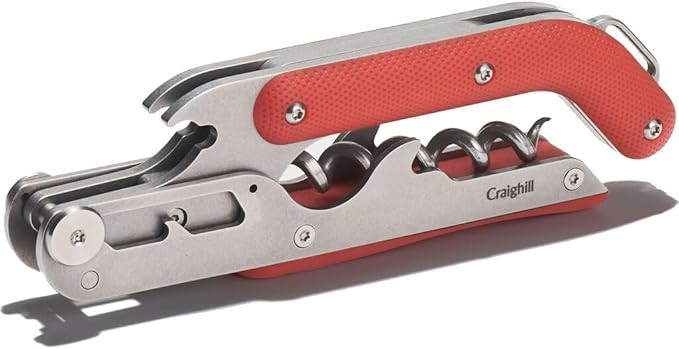 Craighill Best Wine Key - Sommelier Designed Stainless Steel Wine Opener with Corkscrew, Foil Cut... | Amazon (US)