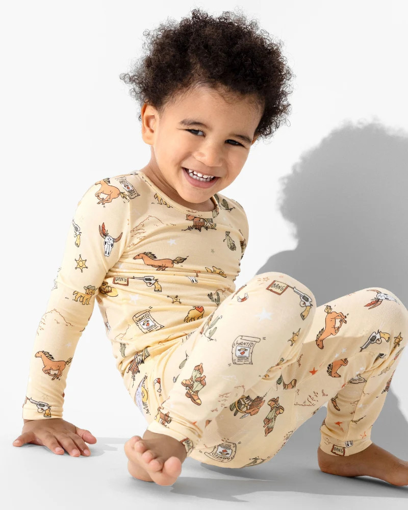Cowboy Bamboo Kids Pajamas | Bellabu Bear