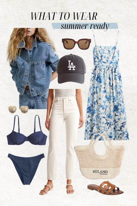 Summer ready outfits 🌊

Floral dress, Easter dress, blue and white dress, denim jacket, beach bag, navy bikini, Abercrombie swimsuit, white denim, white jeans, brown sandals, H&M, Christine Andrew 

#LTKfindsunder100 #LTKswim #LTKfindsunder50