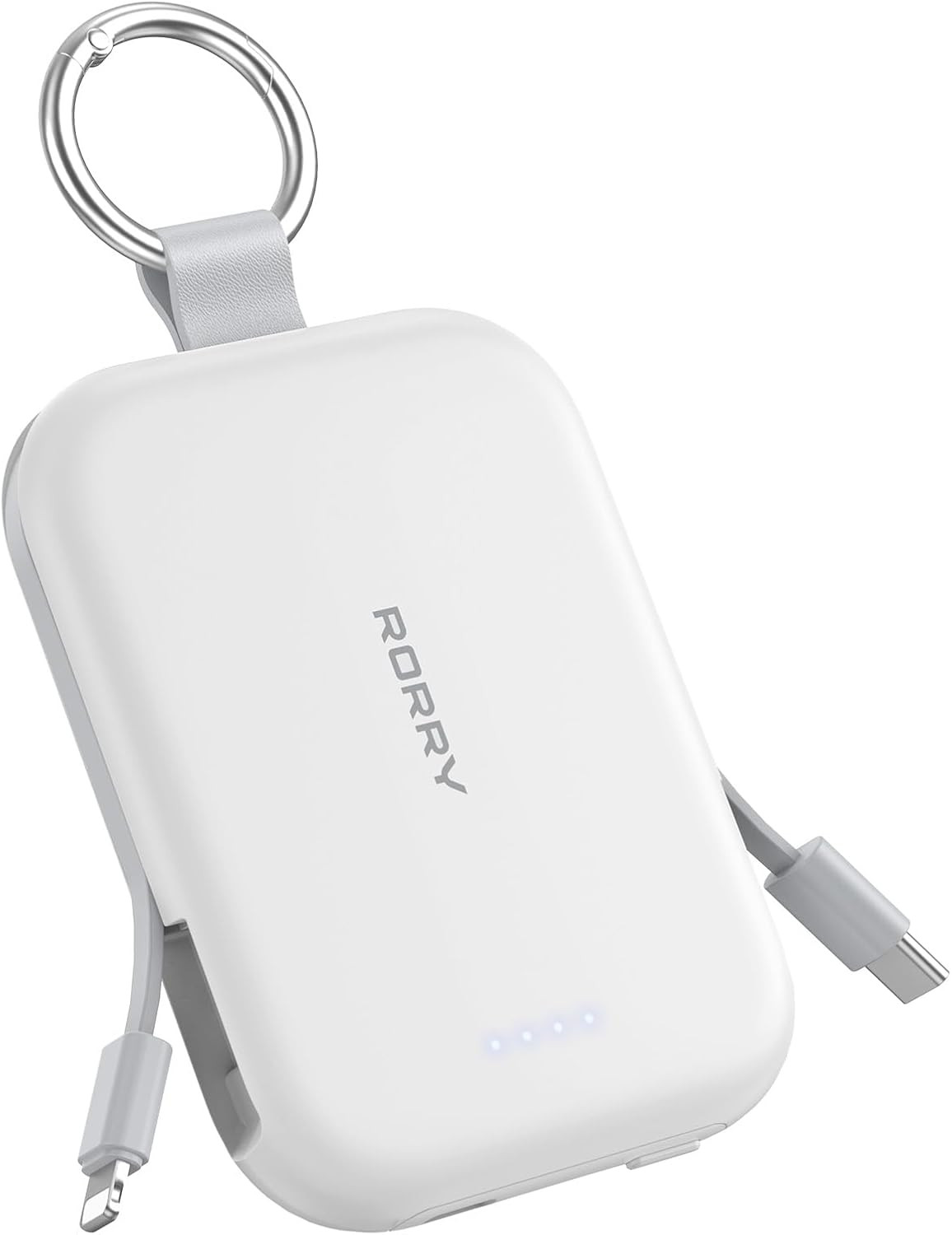 RORRY CharmGo Portable Charger, 5000mAh Portable Charger Power Bank with Built-in Cables, Travel ... | Amazon (US)