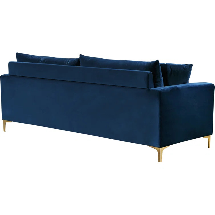 Adedapo 81.5" Velvet Square Arm Sofa | Wayfair Professional