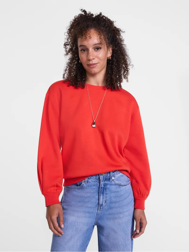Scenario Women's and Women's Plus Crewneck Sweatshirt, Sizes XS-4X | Walmart (US)