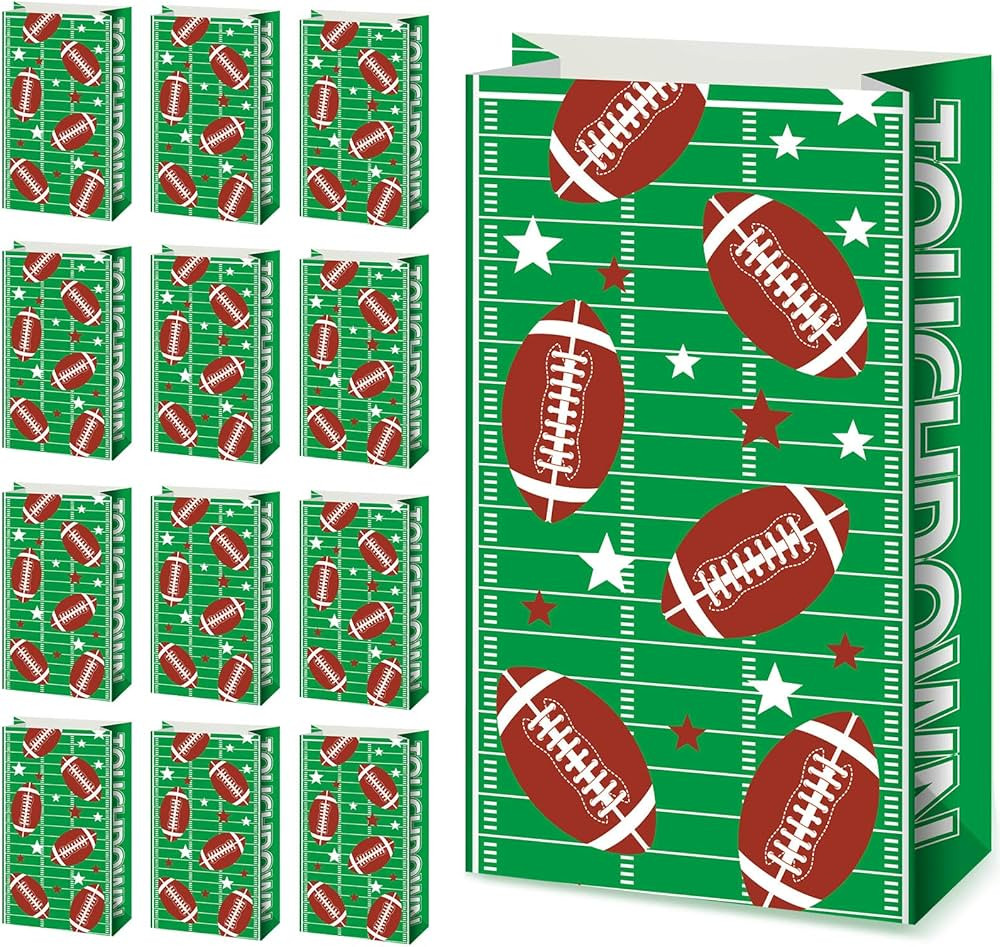 Blulu 30 Pieces Paper Santa Clause Suit Print Treat Bags, Christmas Santa Candy Goodie Gift Bags ... | Amazon (US)