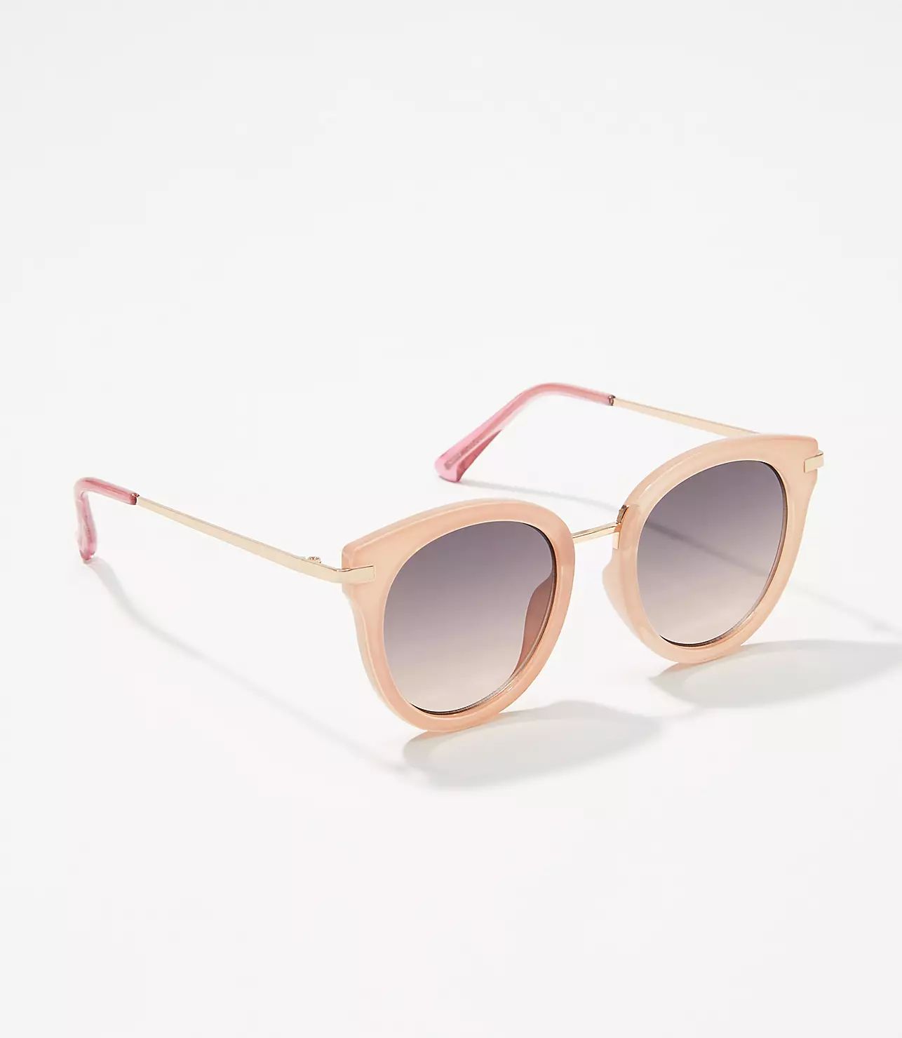 Metallic Round Sunglasses | LOFT