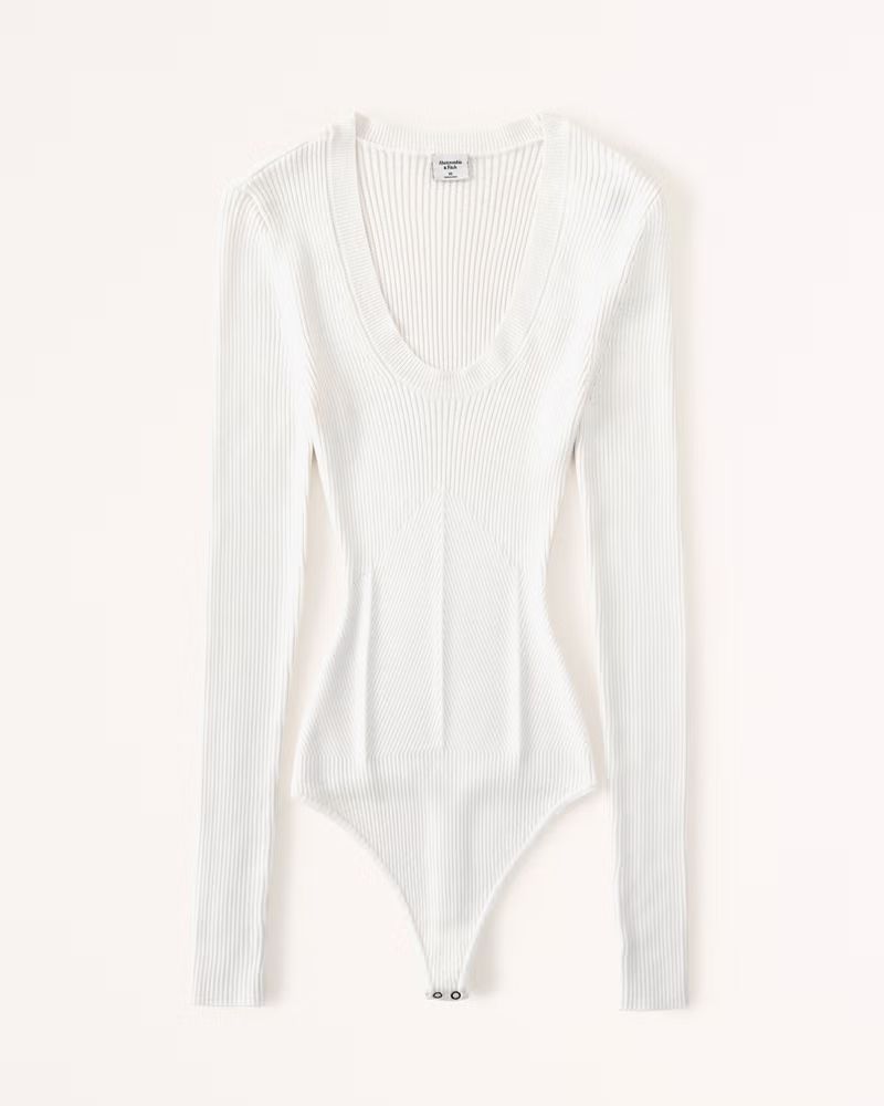 Scoopneck Sweater Bodysuit | Abercrombie & Fitch (US)