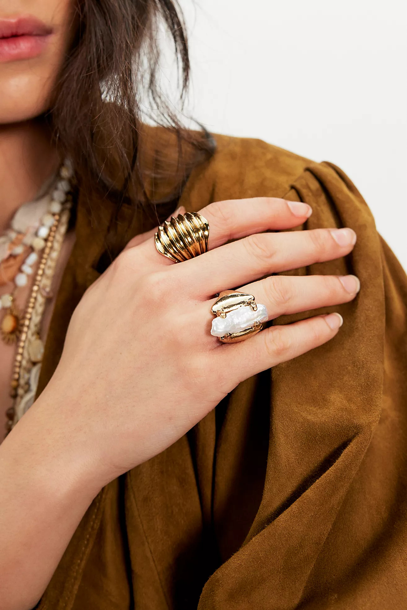 Clasped Pearl Ring | Free People (Global - UK&FR Excluded)
