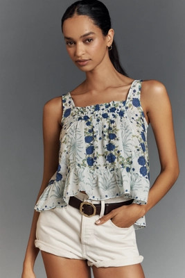 Maeve Mixed Print Swing Tank | Anthropologie (US)