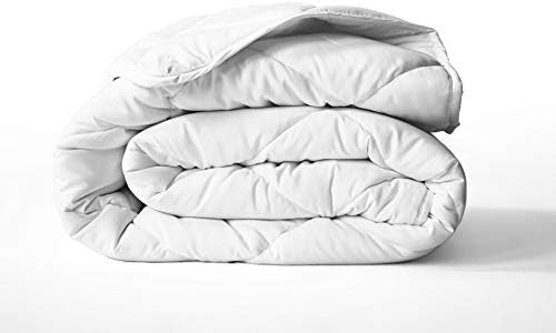 ViscoSoft Down Alternative Comforter Twin Size - Reversible Microfiber White Duvet Cover Insert | Amazon (US)
