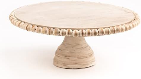 Husq Home | Hand Crafted Beaded Mango Cake Stand 10" x 5" | A Beautifully Designed Cake Stand Per... | Amazon (US)