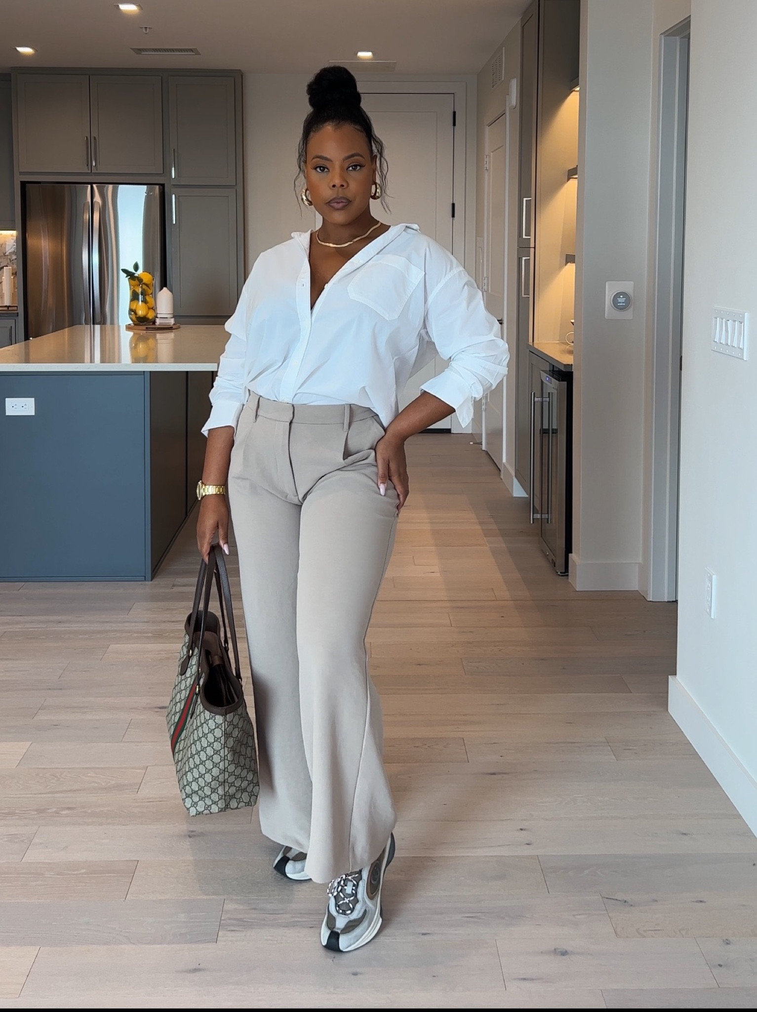 Khaki and white never looked so good! These Sloan Curvy Pants from A&F are just right for pre fall! 

#LTKworkwear #LTKfindsunder100 #LTKstyletip