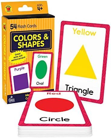 Carson Dellosa Colors and Shapes Flash Cards—Double-Sided, Essential Shapes, Basic Colors, Name... | Amazon (US)