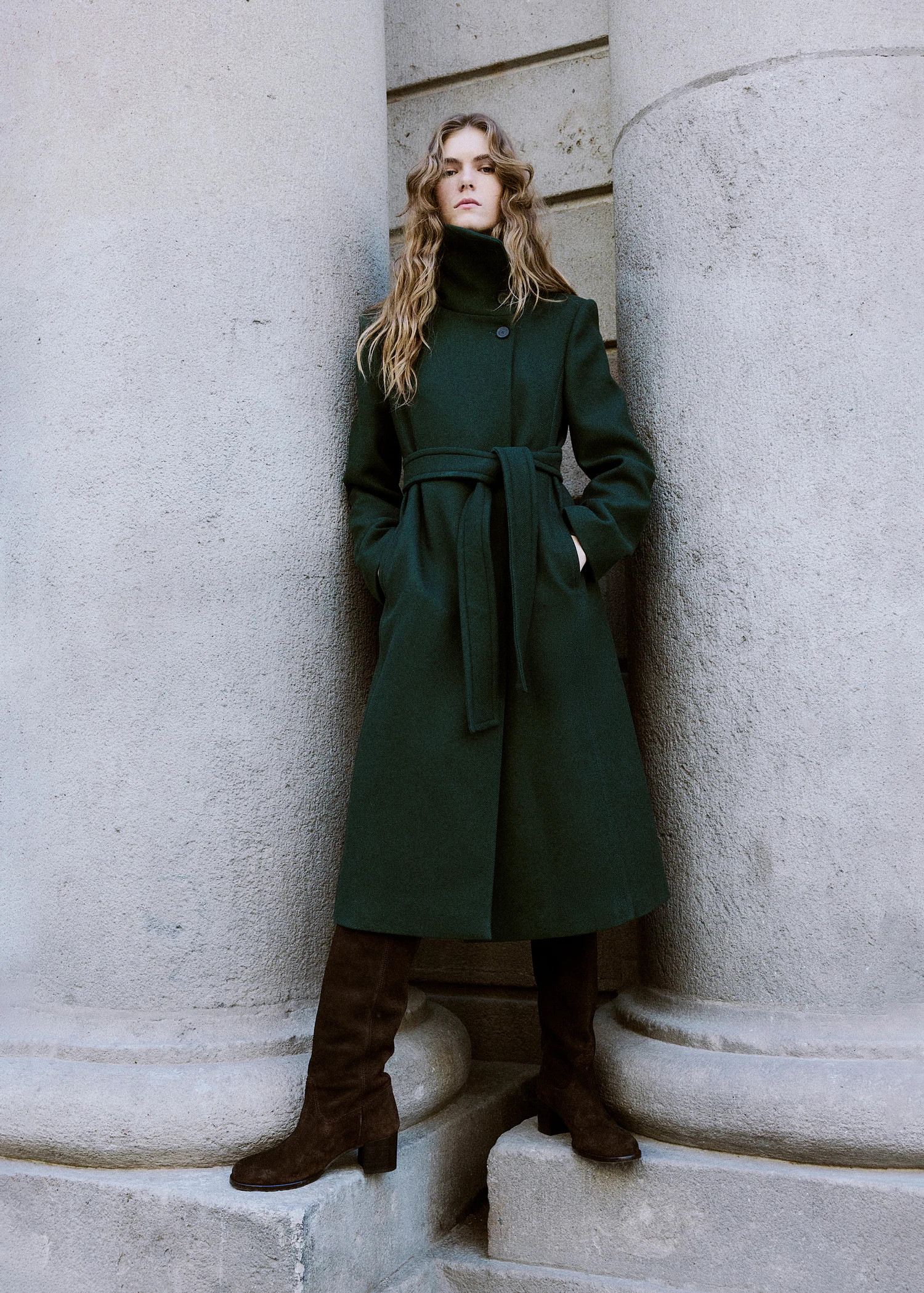 Manteco wool coat with belt | Mango (US/MX/AU)