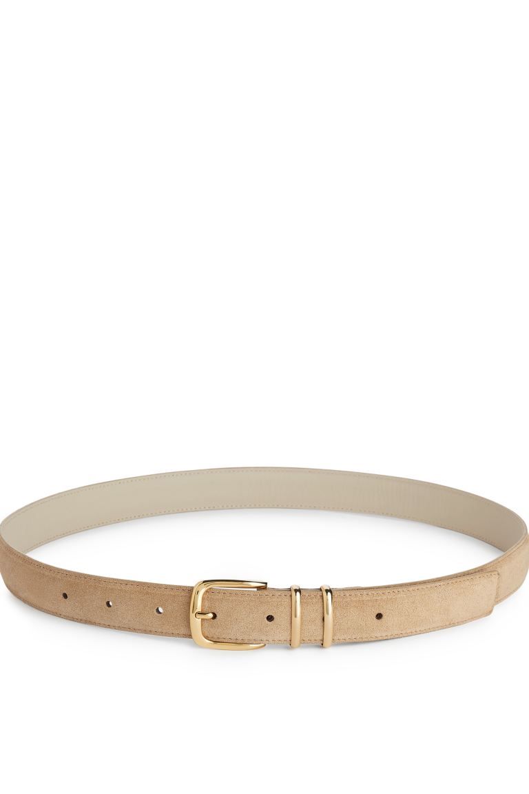 Suede Belt - Beige - Ladies | H&M GB | H&M (UK, MY, IN, SG, PH, TW, HK)