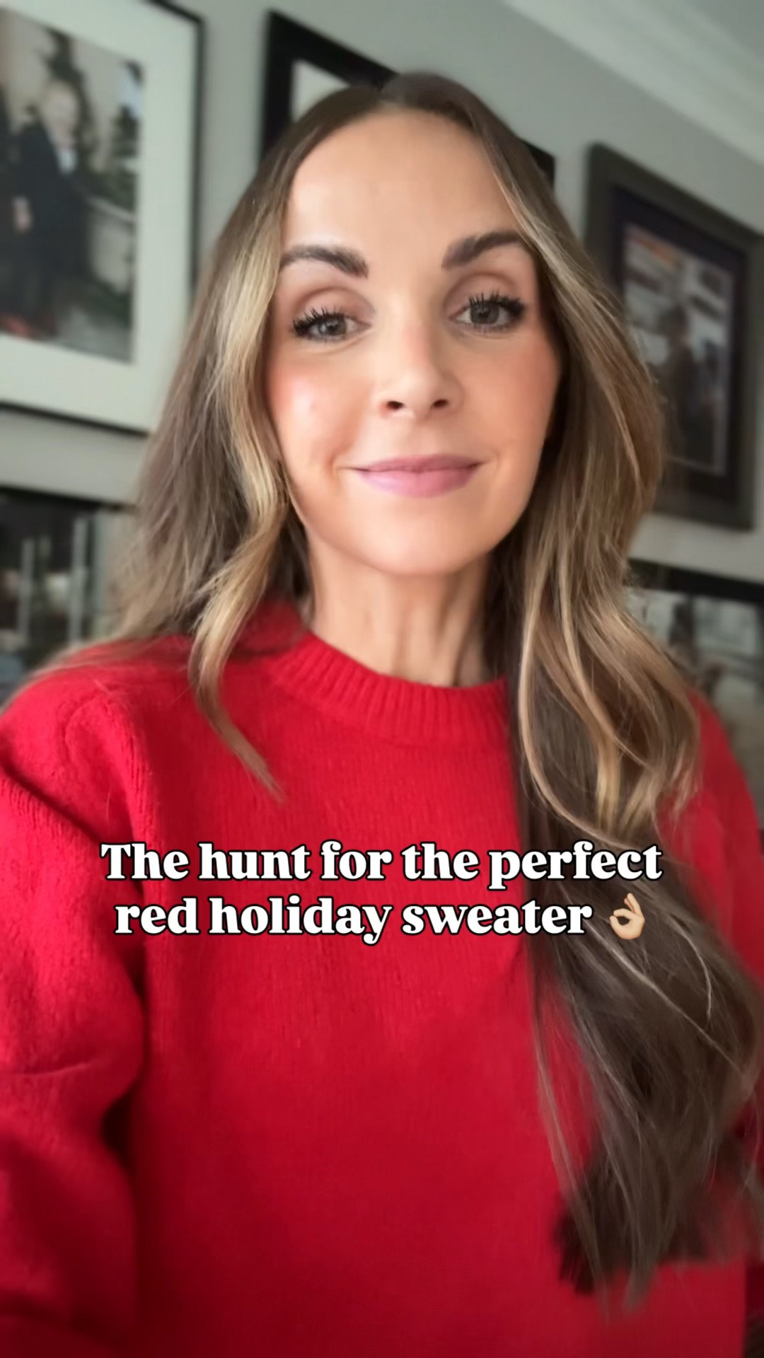 Found the perfect red sweater for holidays and it’s on sale! I’m wearing a size small, get your true size. @abercrombie