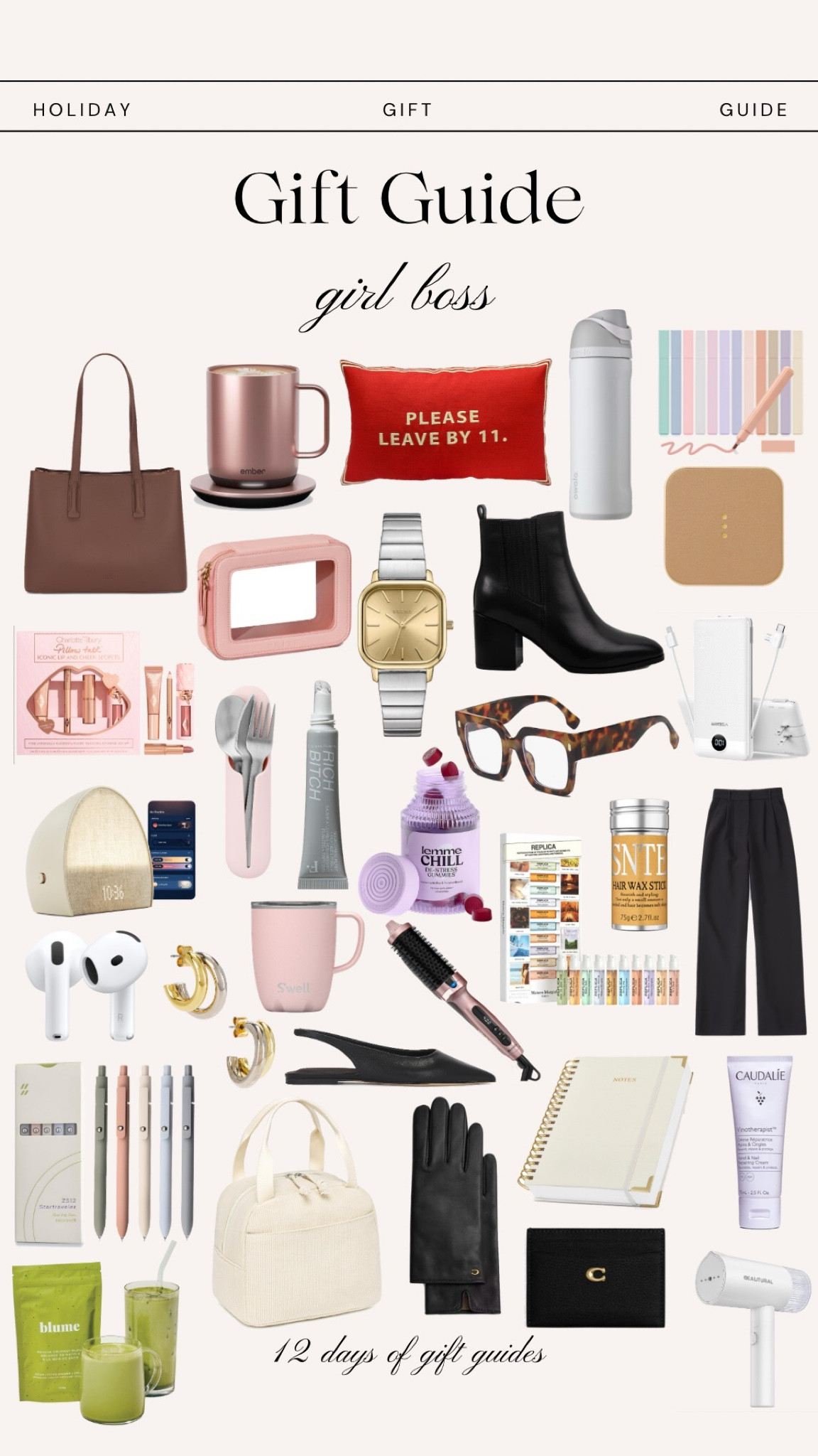 Girl boss, corporate girl, office girl aesthetic gift guides. Holiday gift guide 2024. Gifts for her 

#LTKcanada #LTKwinter #LTKgiftguide