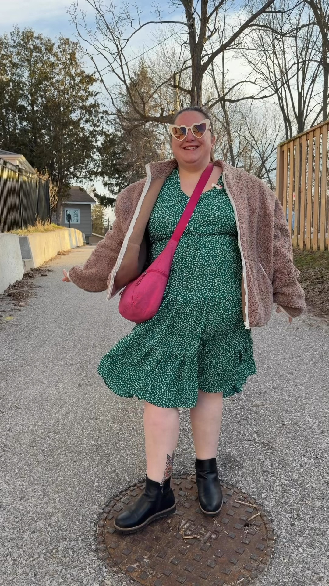 Welcome back to a happy little Monday #ootd ! Here are the deets:

Dress: @riterashop 
Coat: @smashtess 
Purse: @lululemon 
Shoes: The Shoe company

I’m trying to find my sparkle again as this season has been challenging so let’s stay Gucci stay pleasant and live it up! Share with me some ways you are finding joy again below!

#plussize #plussizefashion #grwm #mondayootd 

Smash and teas Ritera plus size shop love self love whimsy sunshine 

#LTKplussize #LTKworkwear #LTKcanada