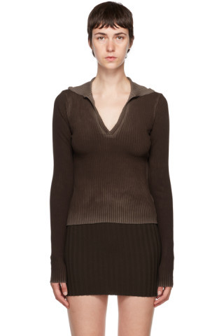 COTTON CITIZEN - SSENSE Exclusive Brown Ibiza Polo | SSENSE