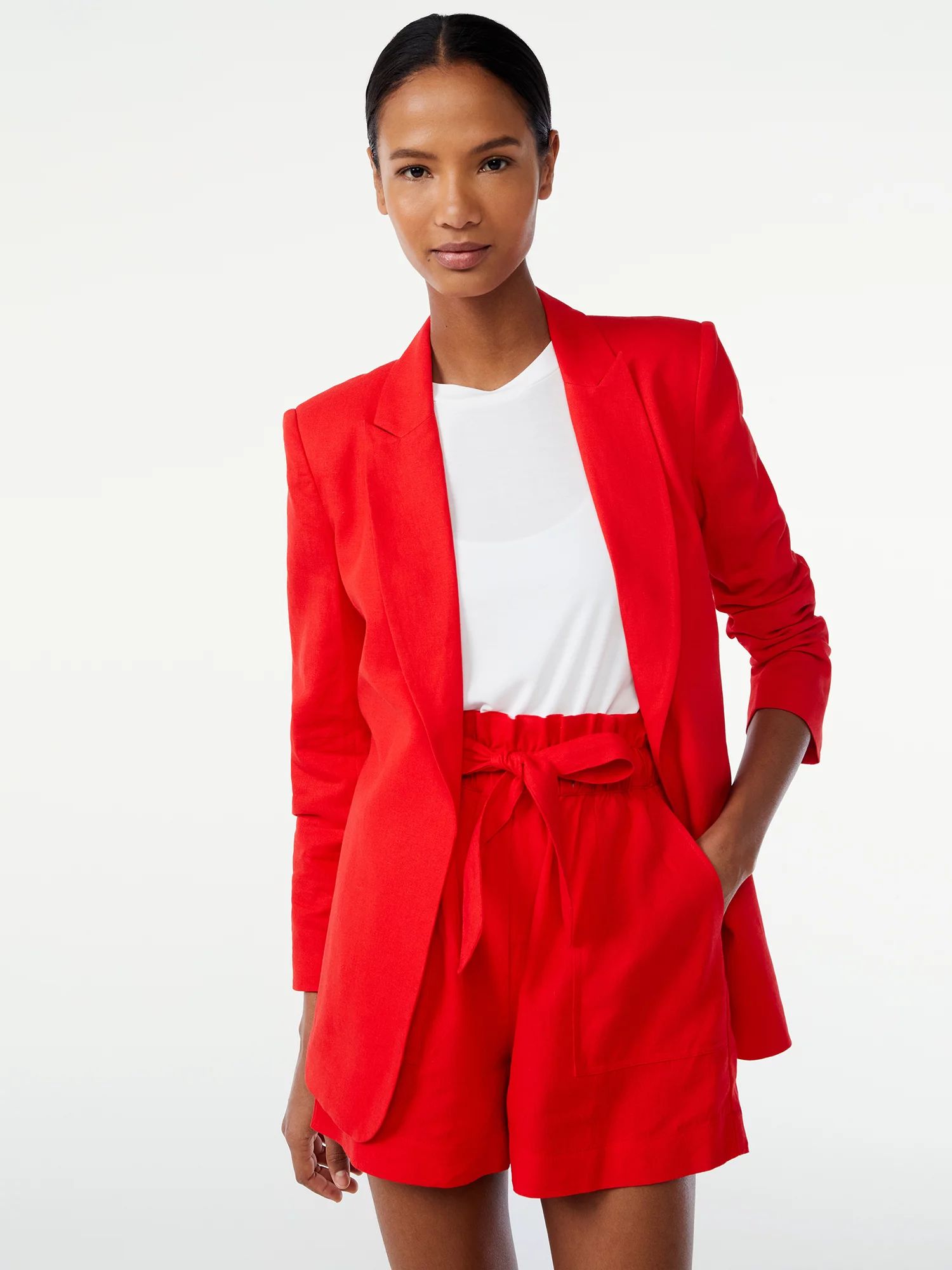 Scoop Women's Tie Waist Blazer | Walmart (US)