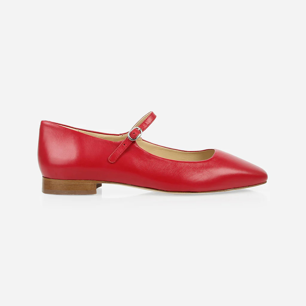 The Studio Mary Jane Racing Red | Poppy Barley