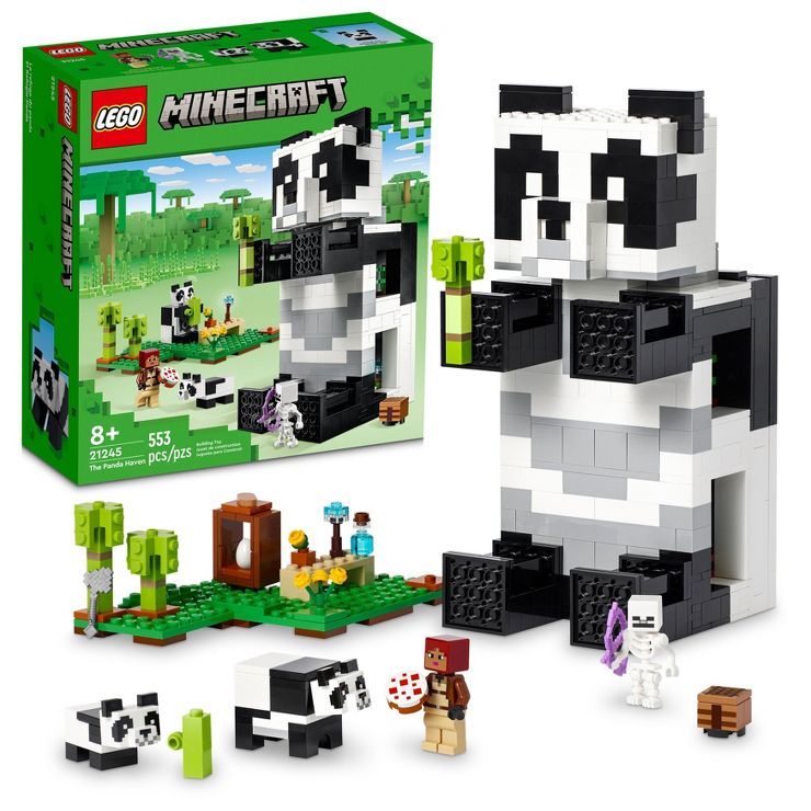 LEGO Minecraft The Panda Haven 21245 Building Toy Set | Target