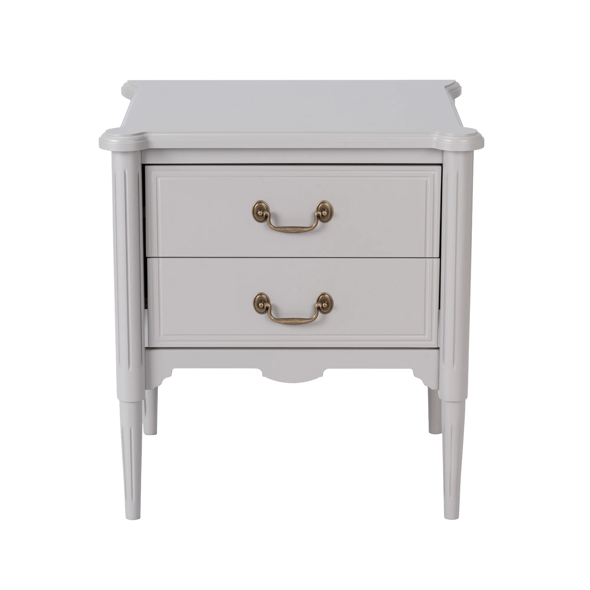 Doniesha End Table With Drawers, Gray | Wayfair North America